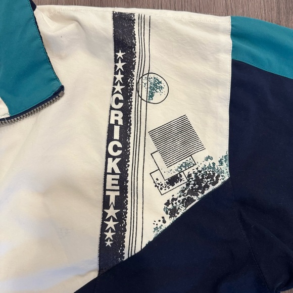 Vintage 90’s Men’s windbreaker cricket Jacket from Cricket & Co brand size L - Picture 9 of 10